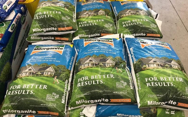 bags of Milorganite