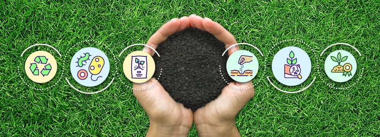 hands holding milorganite fertilizer hands holding milorganite fertilizer