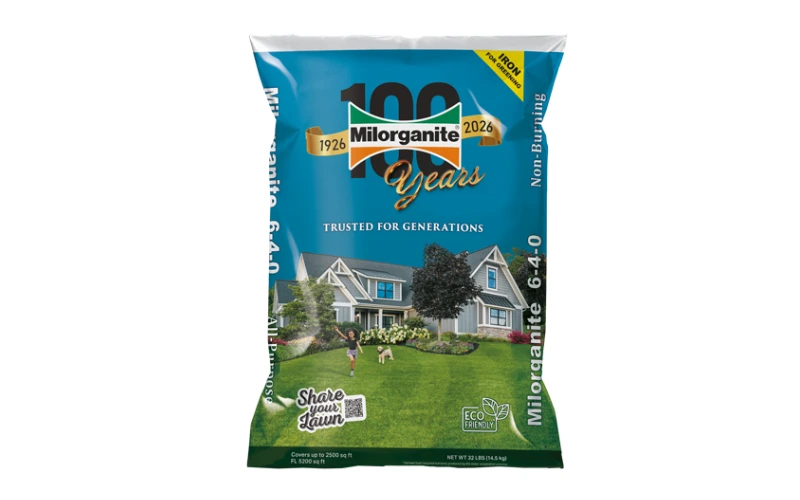 Milorganite Fertilizer 100th Anniversary 32lb Bag